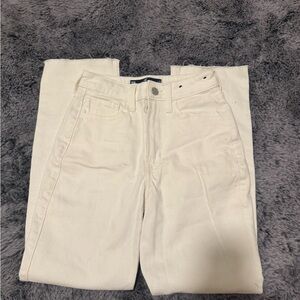 Hollister Women's Off-White Straight Leg Jeans